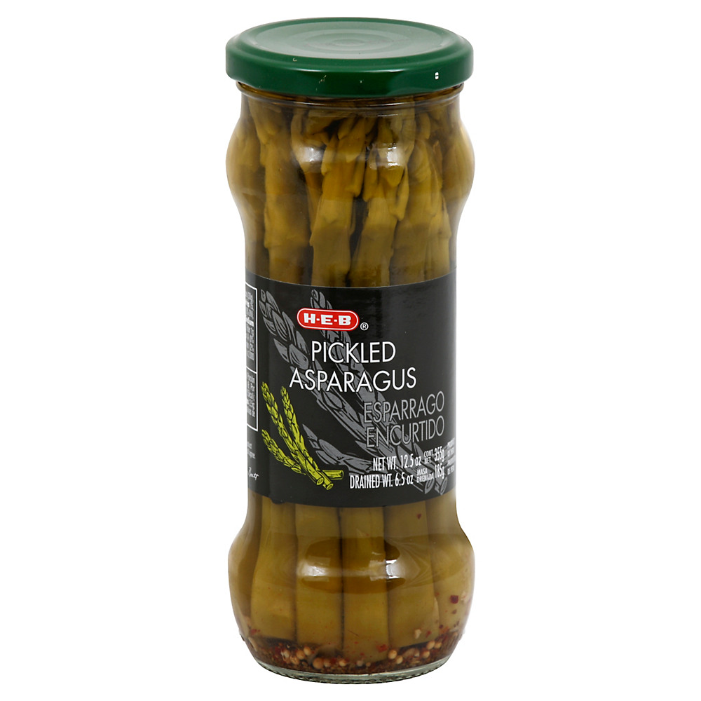 Calories in H-E-B Pickled Asparagus, 12.5 oz