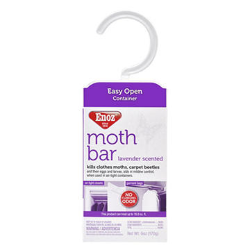 Enoz Lavender Scented Moth Bar, 6 oz