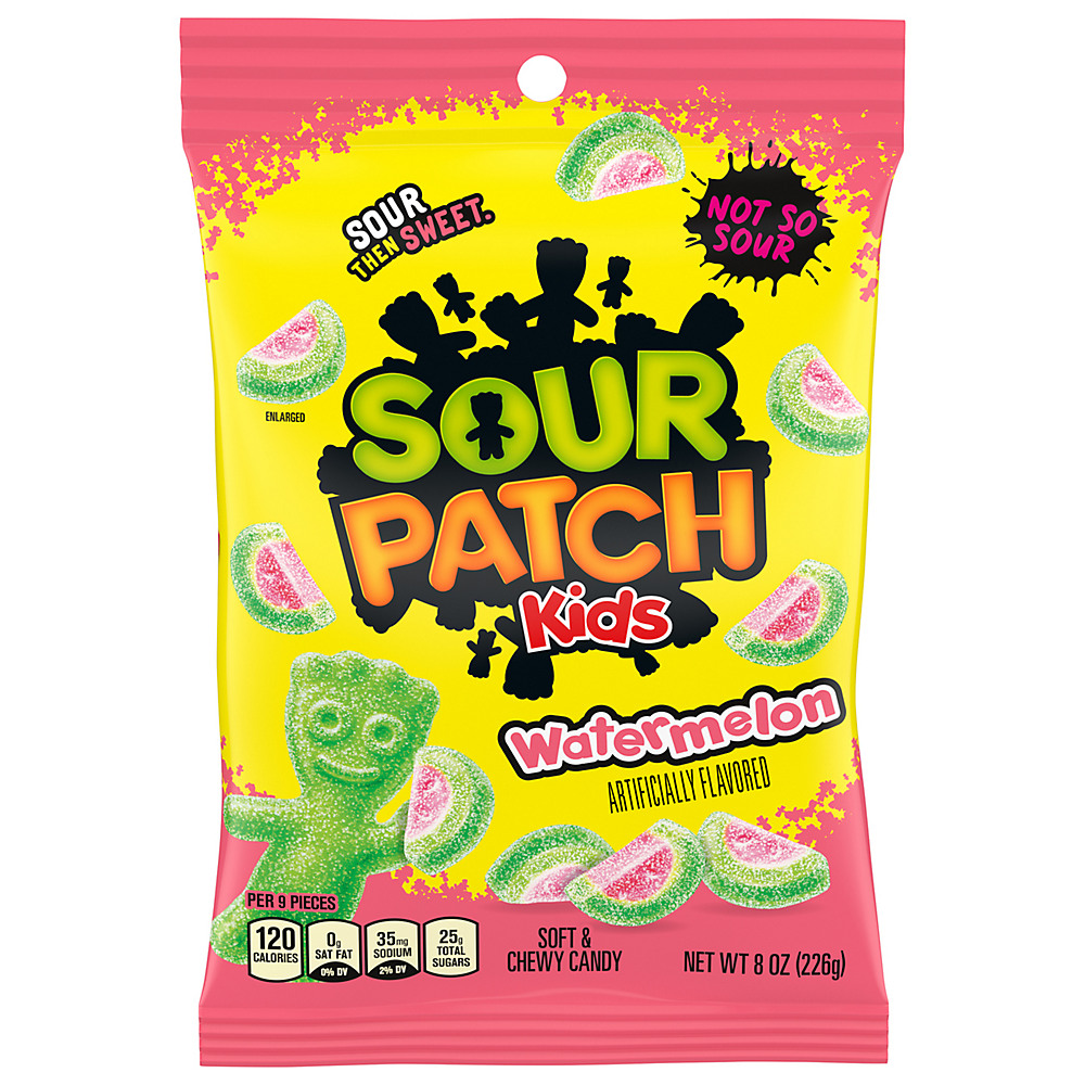 Calories in Sour Patch Watermelon Soft & Chewy Candy, 8 oz