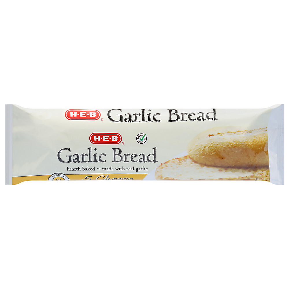 Calories in H-E-B 5 Cheese Garlic Bread, 8 oz