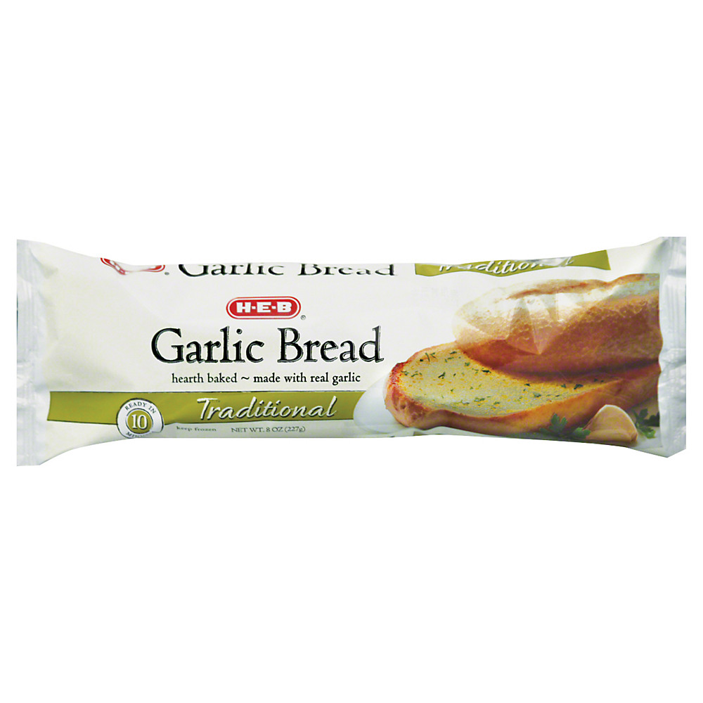 Calories in H-E-B Traditional Garlic Bread, 8 oz