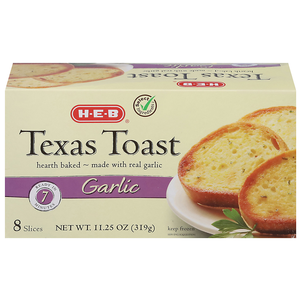Calories in H-E-B Garlic Texas Toast, 8 ct