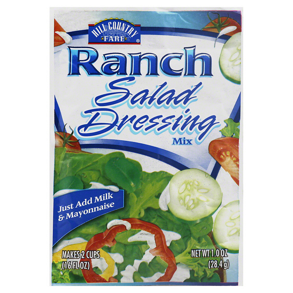 Calories in Hill Country Fare Ranch Salad Dressing Mix, 1 oz
