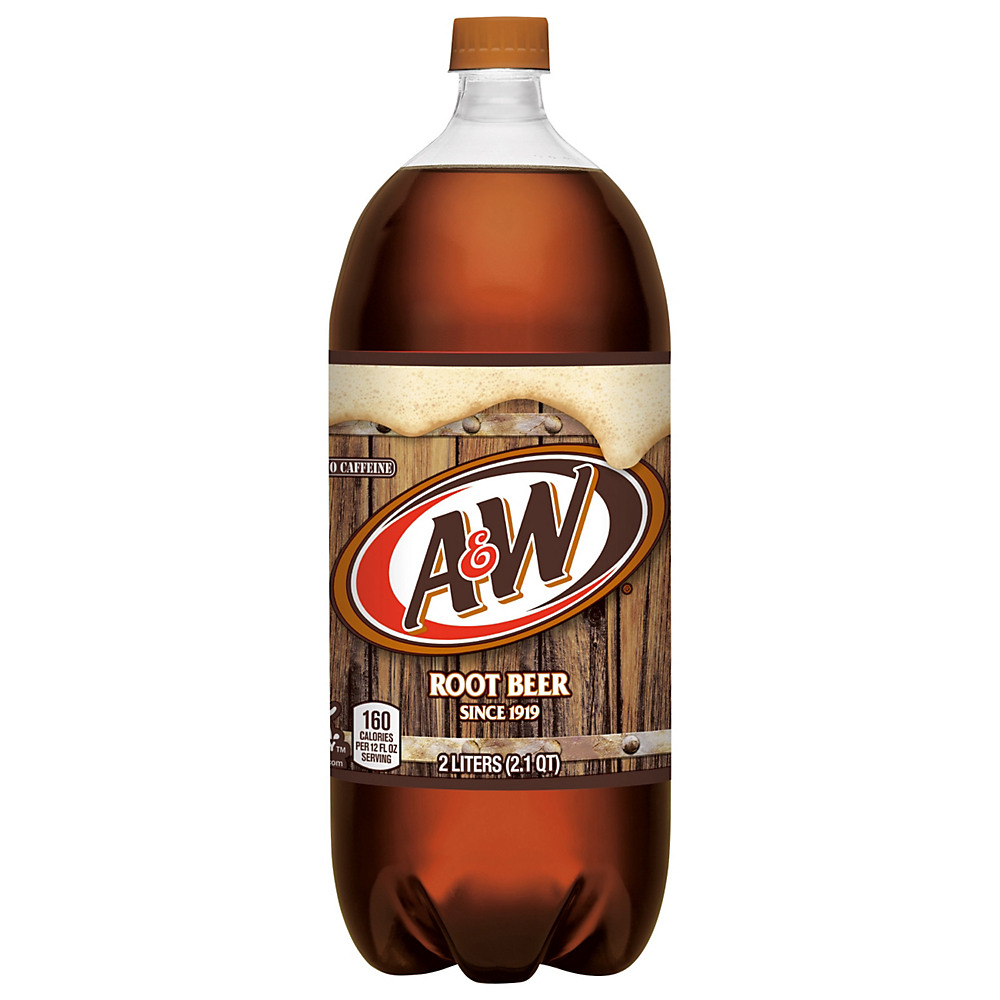 Calories in A&W Soda, No Caffeine, Root Beer, 2 L