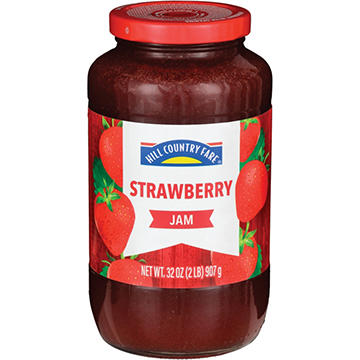 Hill Country Fare Strawberry Jam, 32 oz