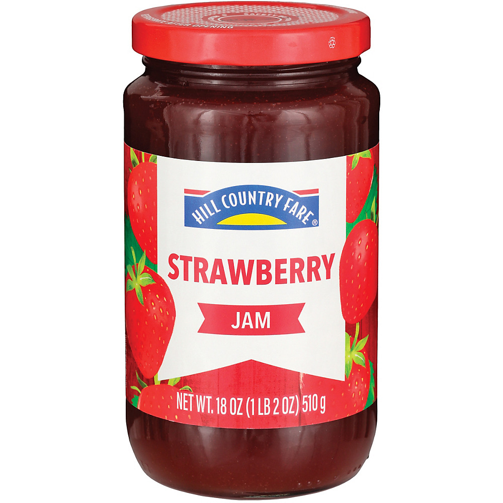 Calories in Hill Country Fare Strawberry Jam, 18 oz