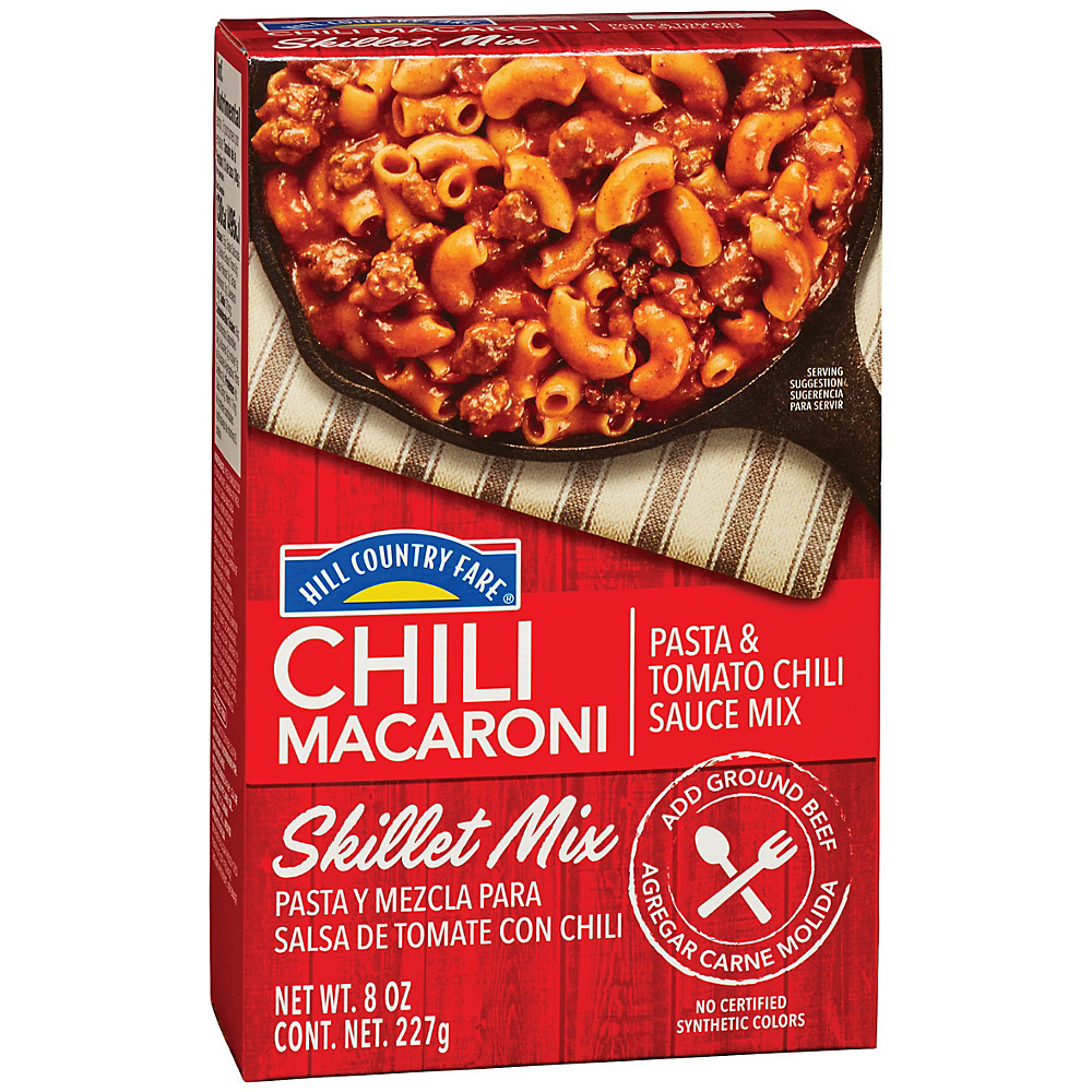 Calories in Hill Country Fare Chili Macaroni Skillet Mix, 8 oz