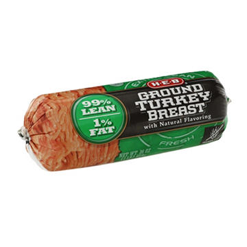 H-E-B Extra Lean Ground Turkey Breast, 99% Lean, 16 oz