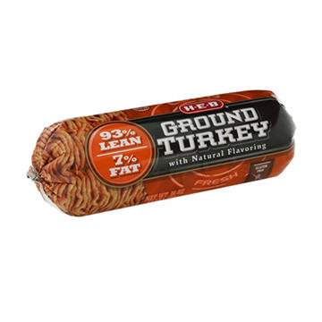 H-E-B Ground Turkey, 93% Lean, 16 oz