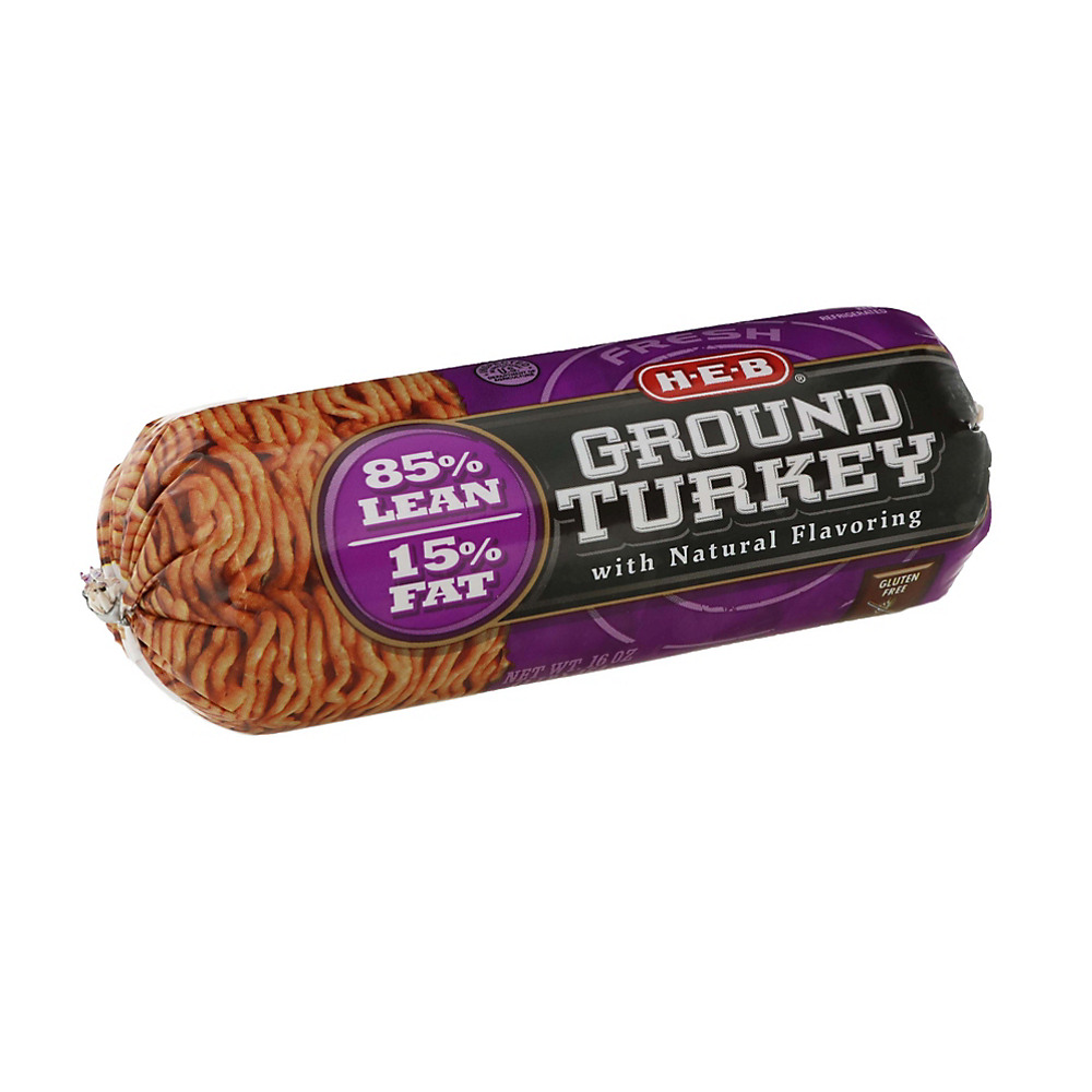 Calories in H-E-B Ground Turkey 85% Lean, 1 lb