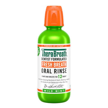 TheraBreath Fresh Breath Oral Rinse - Mild Mint, 16 oz