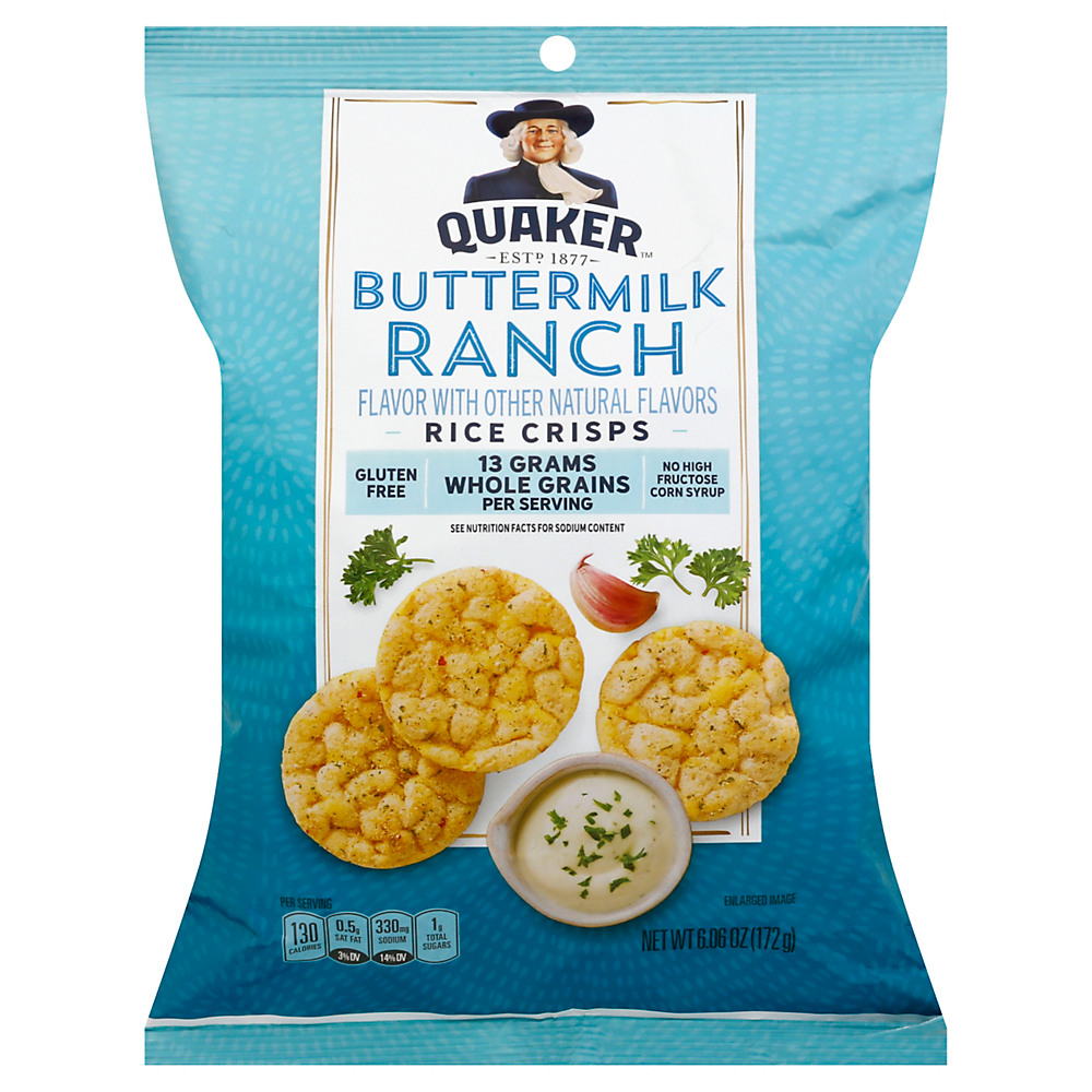 Calories in Quaker Ranch Rice Crisps, 6.06 oz