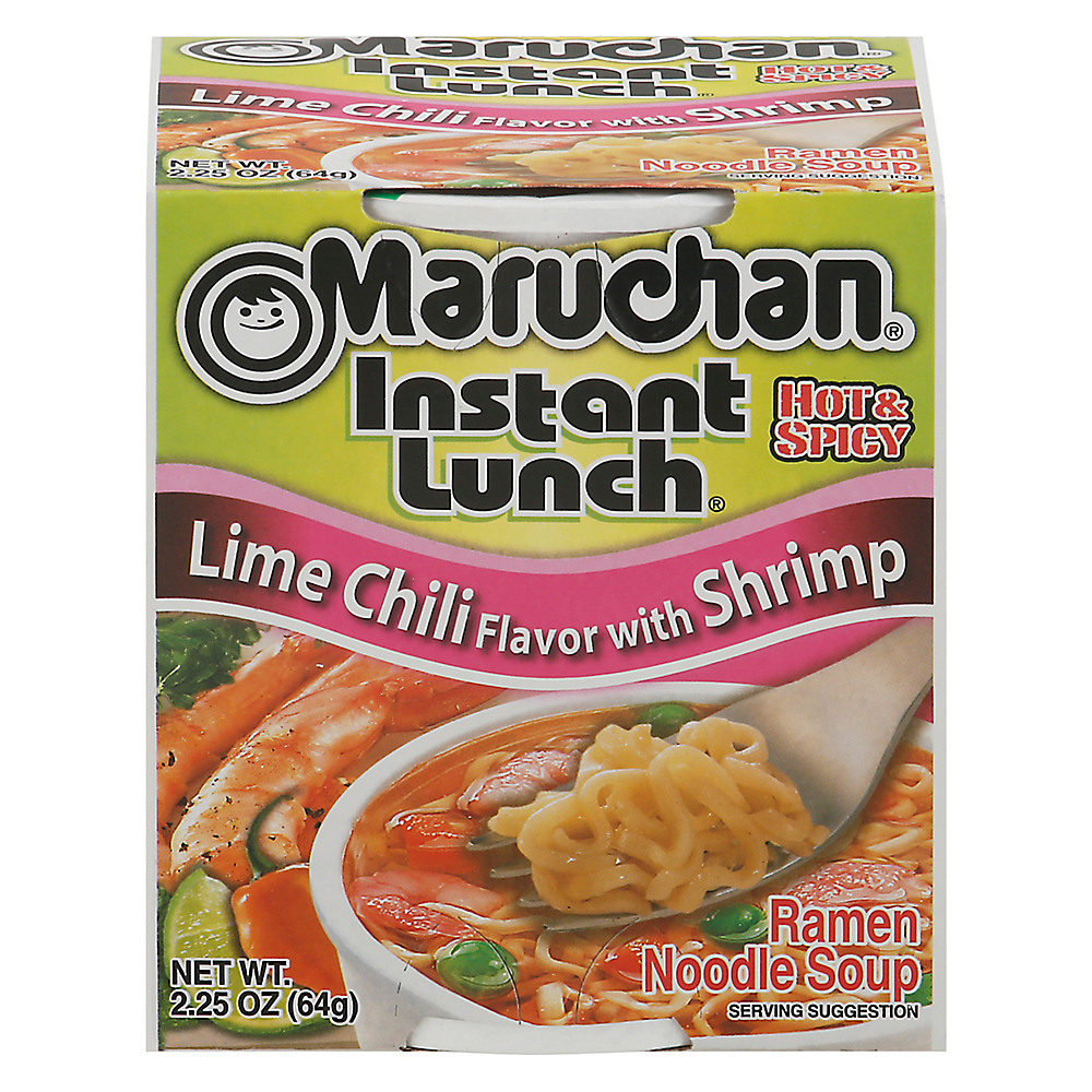 Calories in Maruchan Instant Lunch Lime Chili Flavor with Shrimp, 2.25 oz