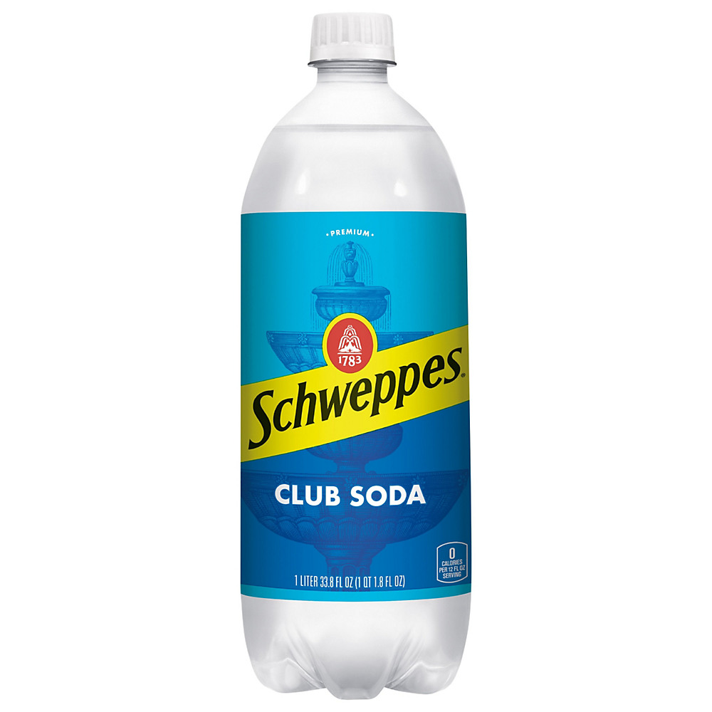 Calories in Schweppes Club Soda, Premium, 33.8 oz