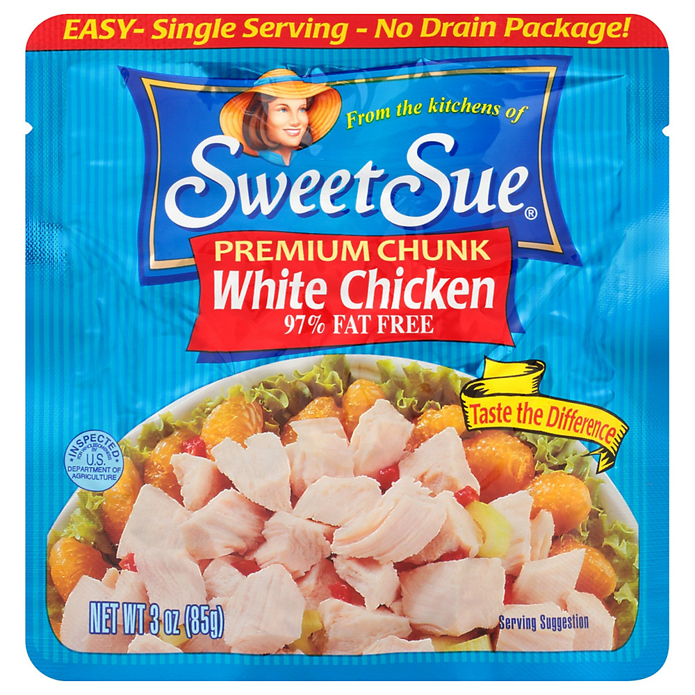Calories in Sweet Sue Premium Chicken Breast Pouch, 3 oz