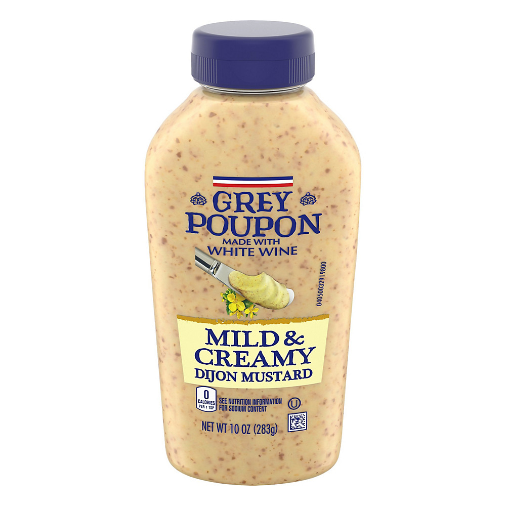 Calories in Grey Poupon Dijon Mild & Creamy Mustard, 10 oz