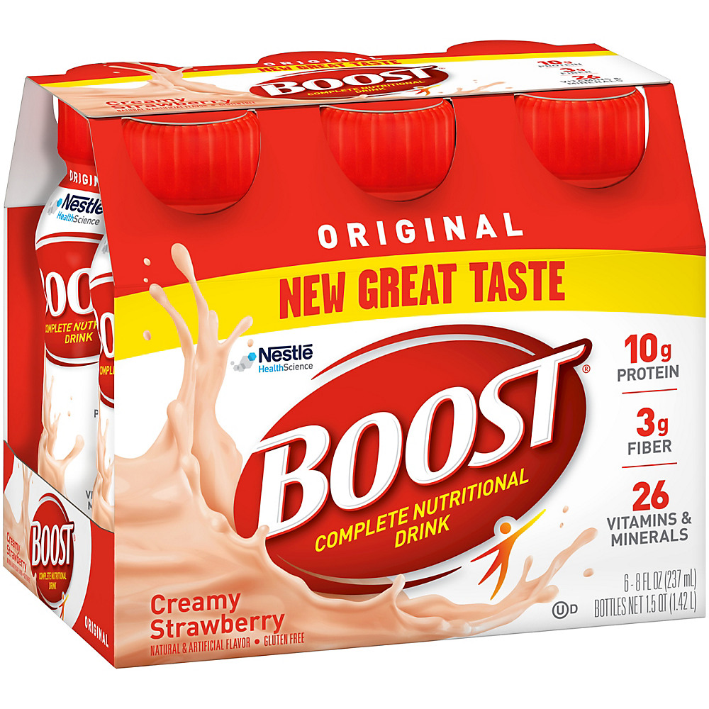Calories in BOOST Original Complete Nutritional Drink Creamy Strawberry 6 pk, 8 oz