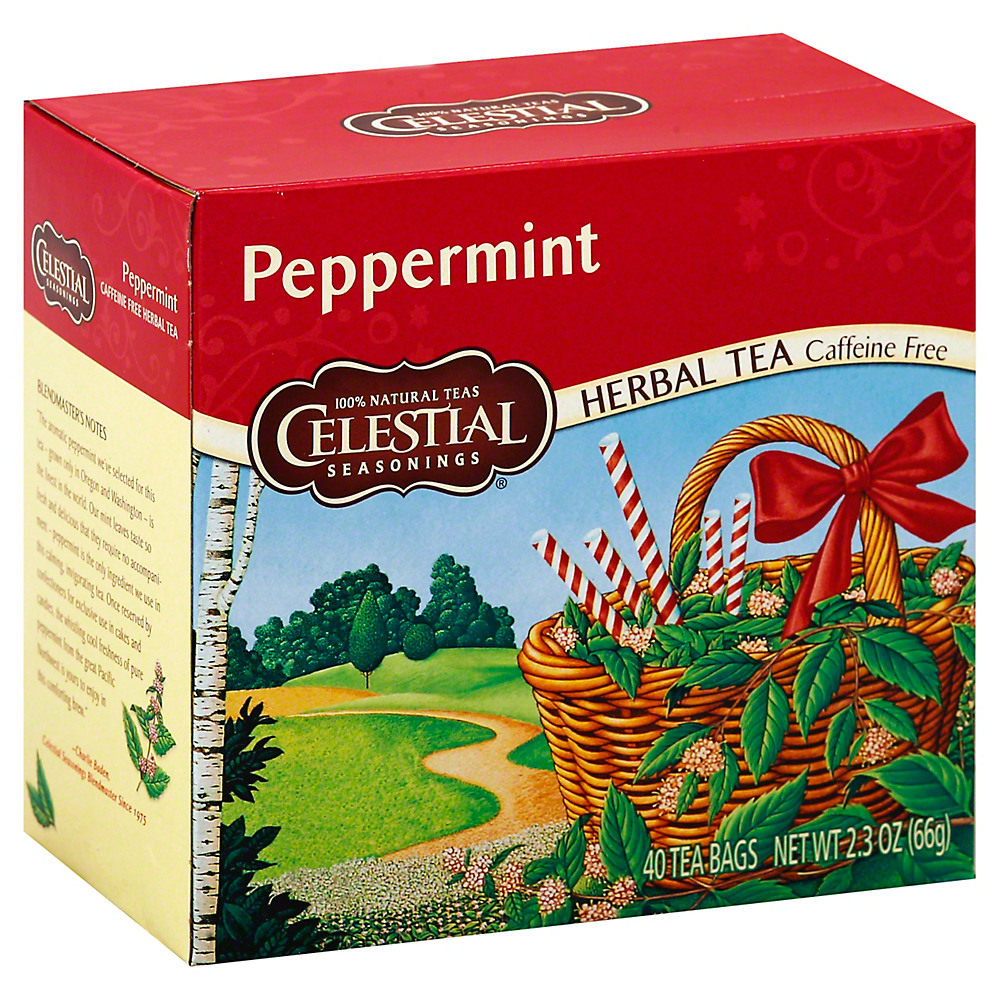Calories in Celestial Seasonings Peppermint Herb Tea Bags, 40 ct
