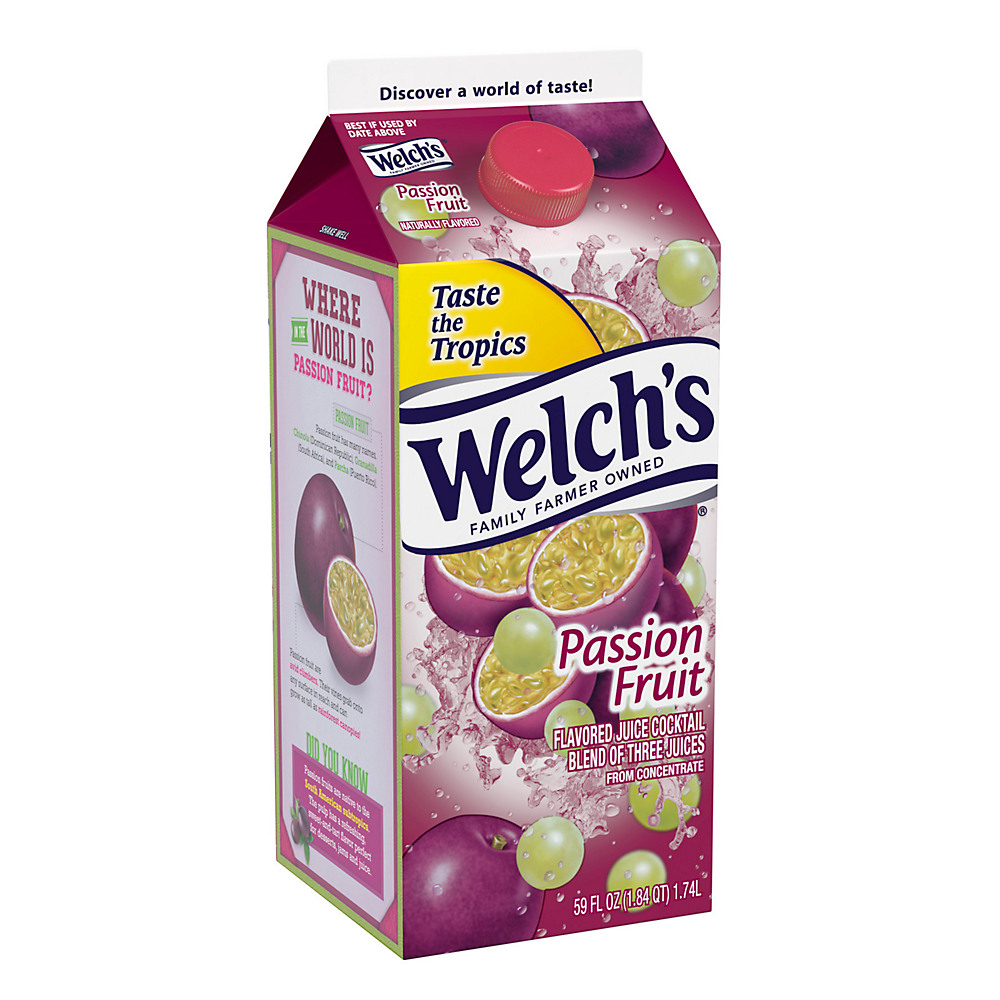 Calories in Welch's Passion Fruit Cocktail Juice, 59 oz