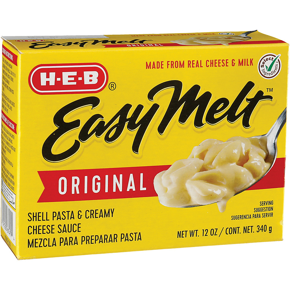 Calories in H-E-B Easy Melt Original Shells and Cheese, 12 oz