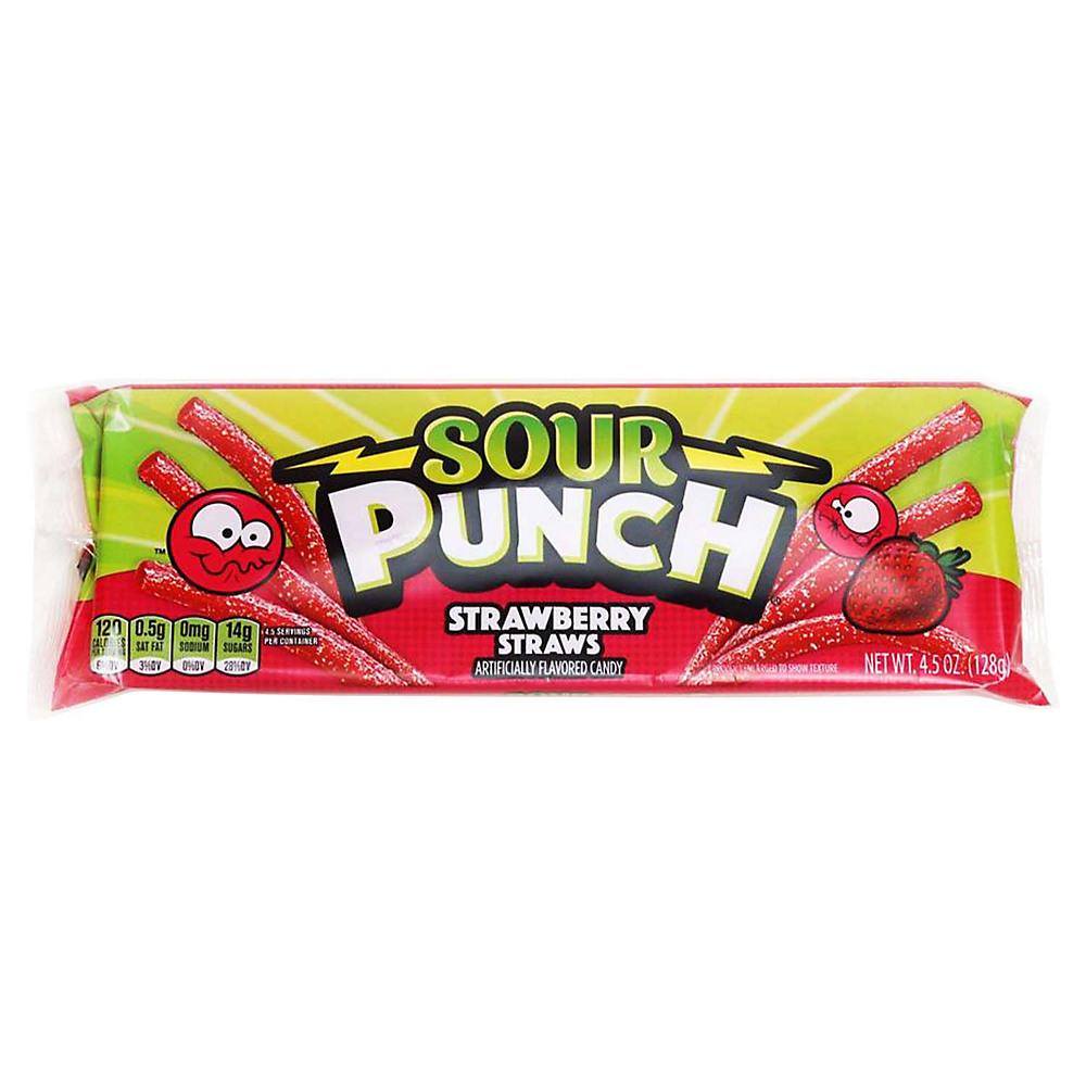 Calories in Sour Punch Strawberry Straws, 4.5 oz