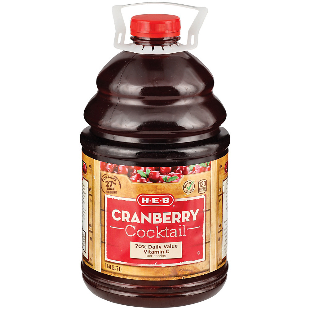 Calories in H-E-B Select Ingredients Cranberry Juice Cocktail, 1 gal