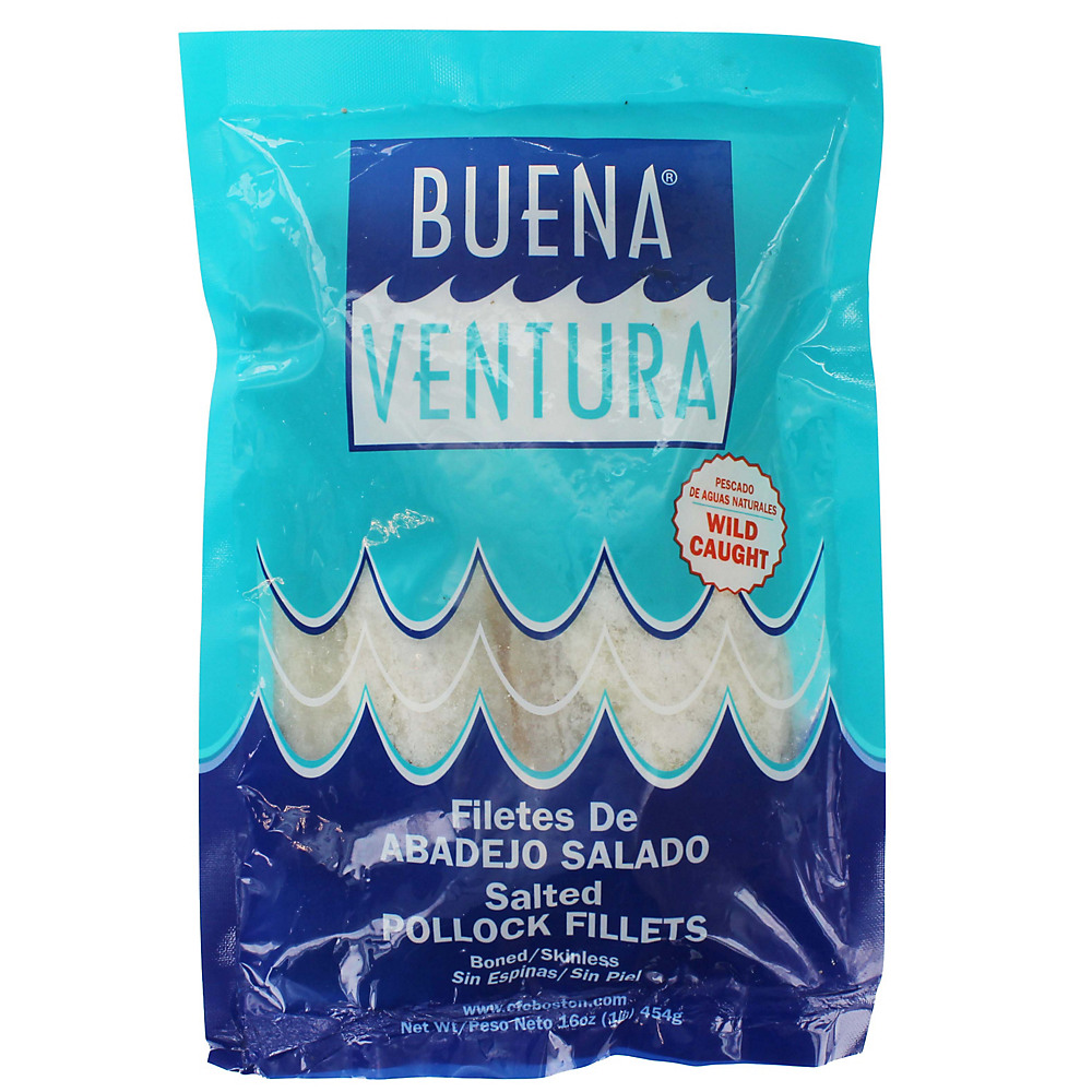 Calories in Buena Ventura Salted Pollock Fillets, 16 oz
