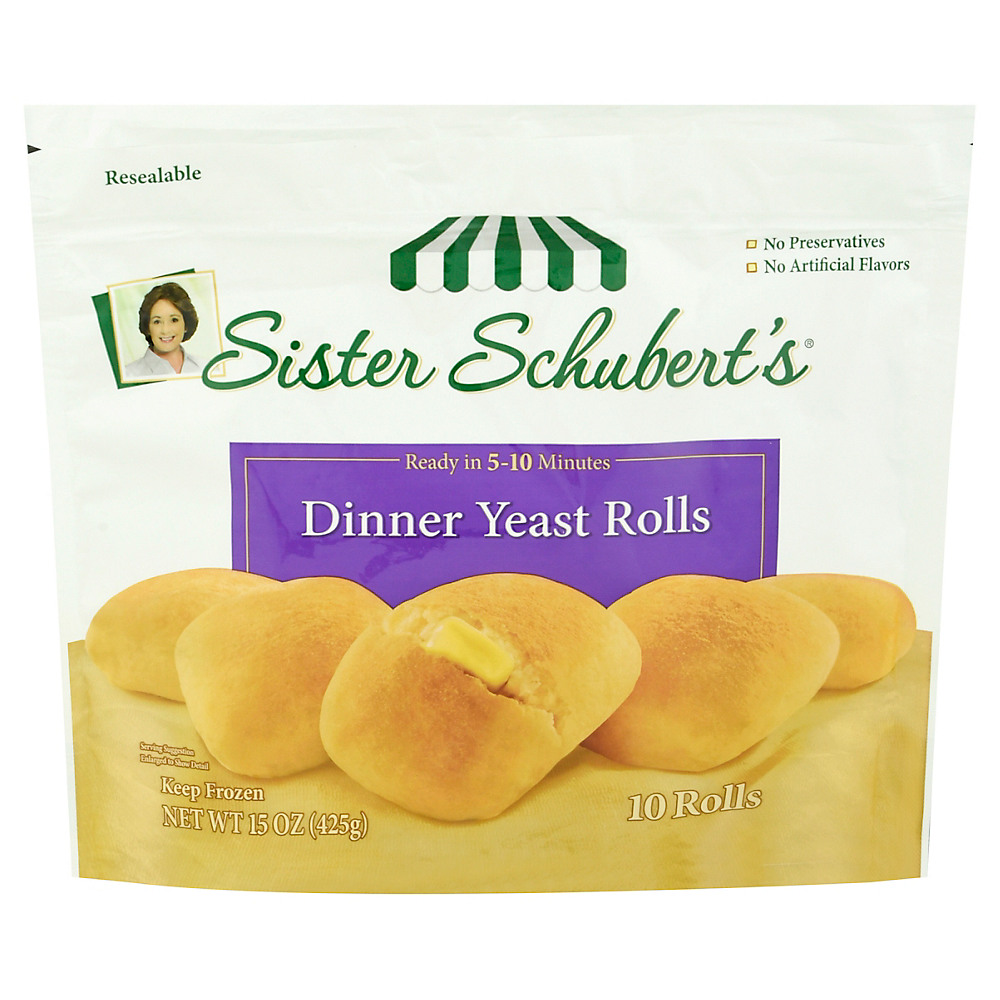 Calories in Sister Schubert's Dinner Yeast Rolls, 10 ct