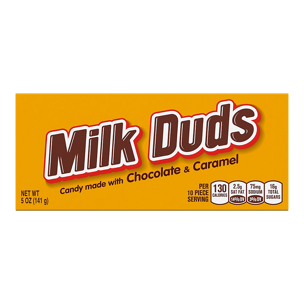 Calories in Milk Duds Chocolate and Caramel Candy Movie Candy Box, 5 oz