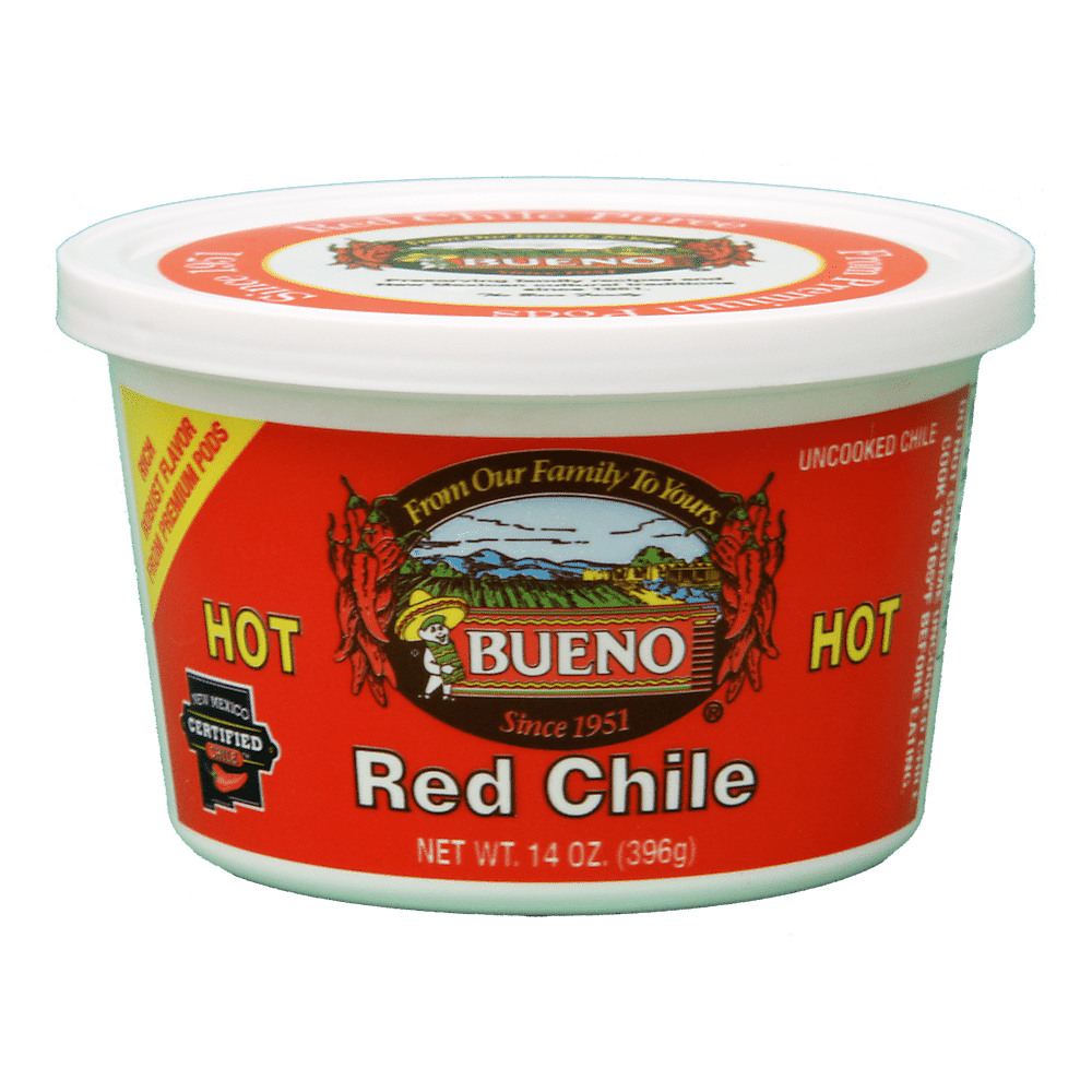 Calories in Bueno Hot Red Chile, 14 oz