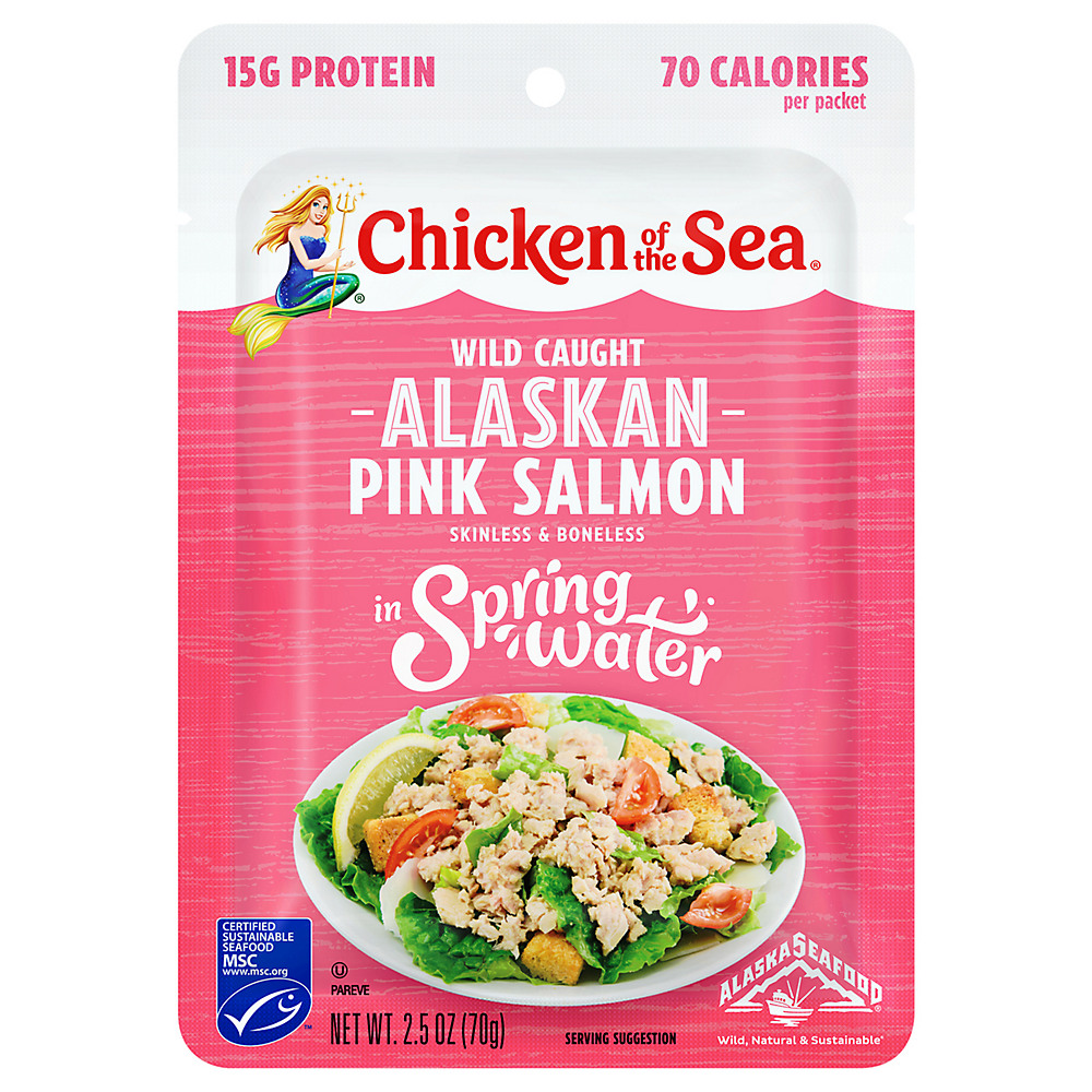 Calories in Chicken of the Sea Skinless & Boneless Pink Salmon Pouch, 2.5 oz