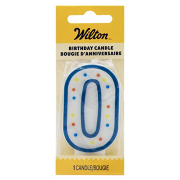 Wilton Numeral 0 Party Candle