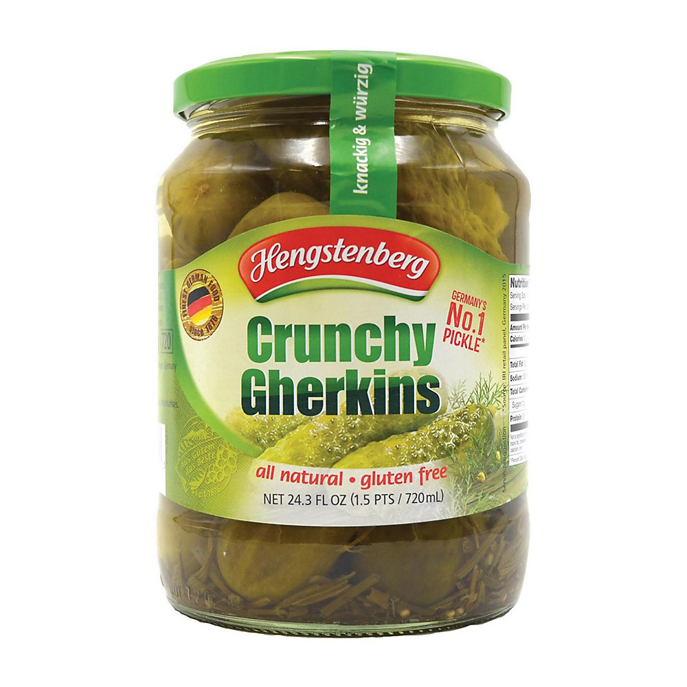 Calories in Hengstenberg Crunchy Gherkins, 24.3 oz
