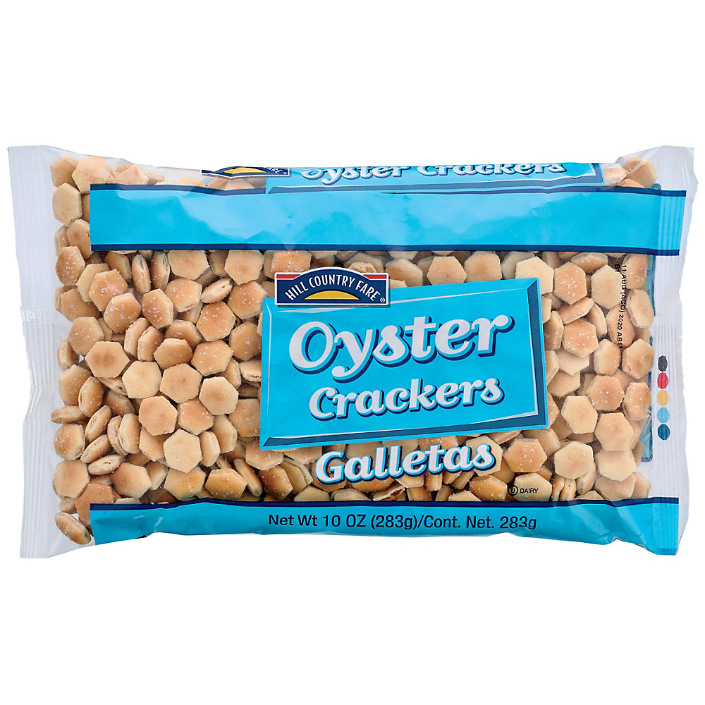 Calories in Hill Country Fare Oyster Crackers, 10 oz