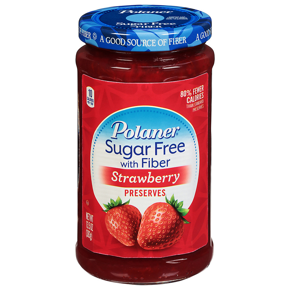 Calories in Polaner Sugar Free with Fiber Strawberry Preserves, 13.5 oz