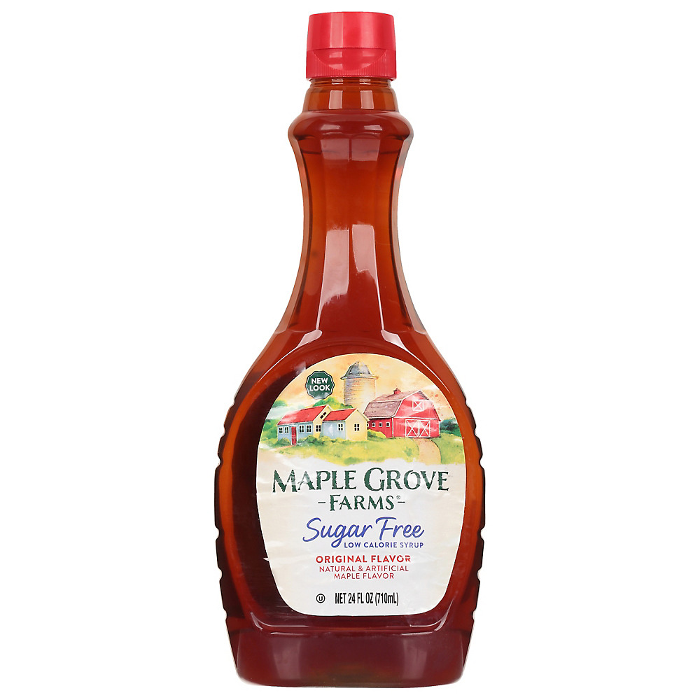 Calories in Maple Grove Farms Of Vermont Sugar Free Maple Flavor Syrup, 24 oz