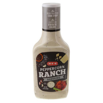 H-E-B Salad Dressing - Peppercorn Ranch, 16 oz
