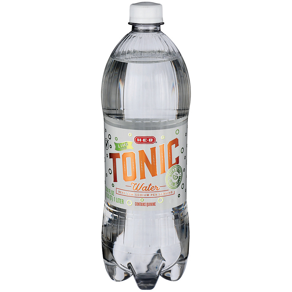 Calories in H-E-B Tonic Water with a Twist of Lime, 1 L