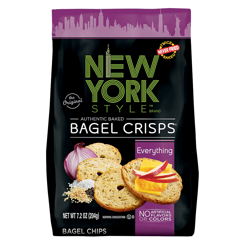 Calories in New York Style Bagel Crisps Everything, 7.2 oz