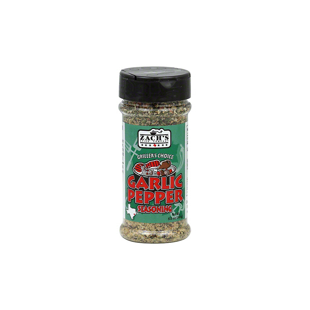 Calories in Zach's Spice Co. Garlic Pepper Seasoning, 5 oz