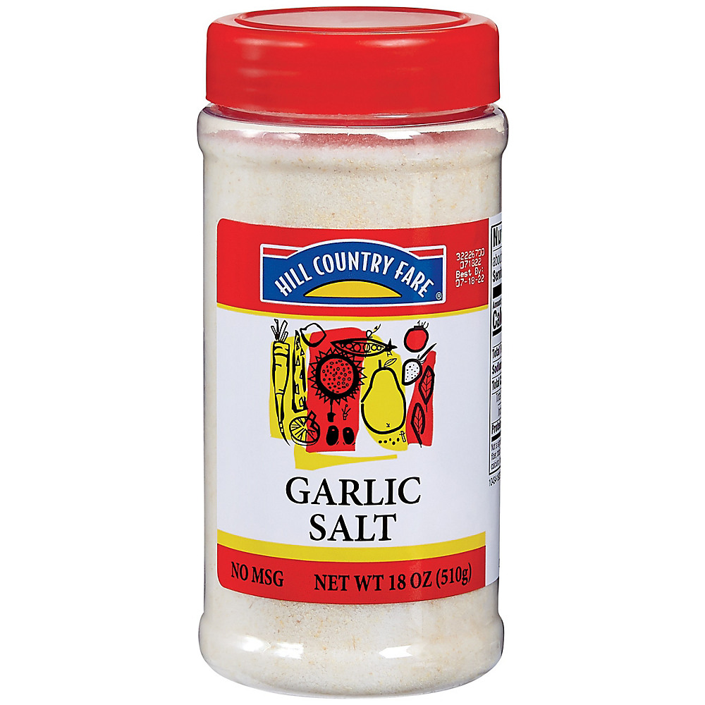 Calories in Hill Country Fare Garlic Salt, 18 oz