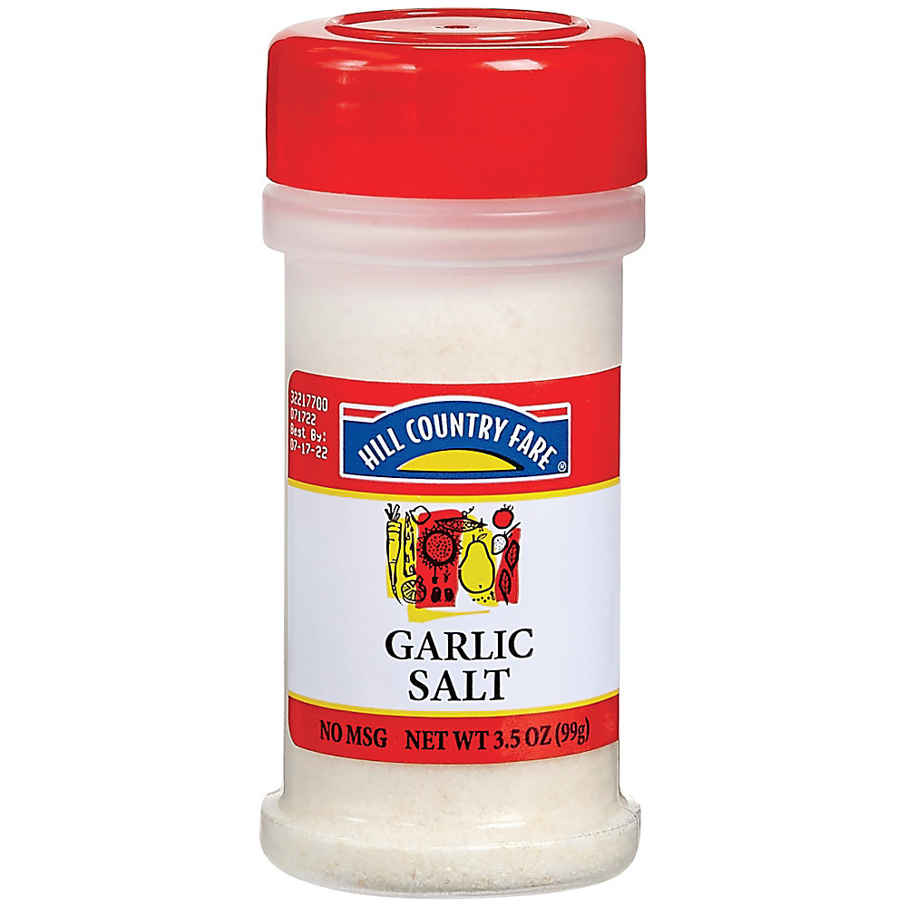 Calories in Hill Country Fare Garlic Salt, 3.5 oz