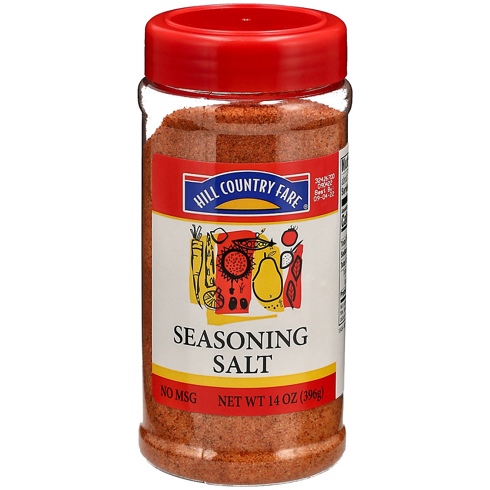 Calories in Hill Country Fare Seasoning Salt, 14 oz