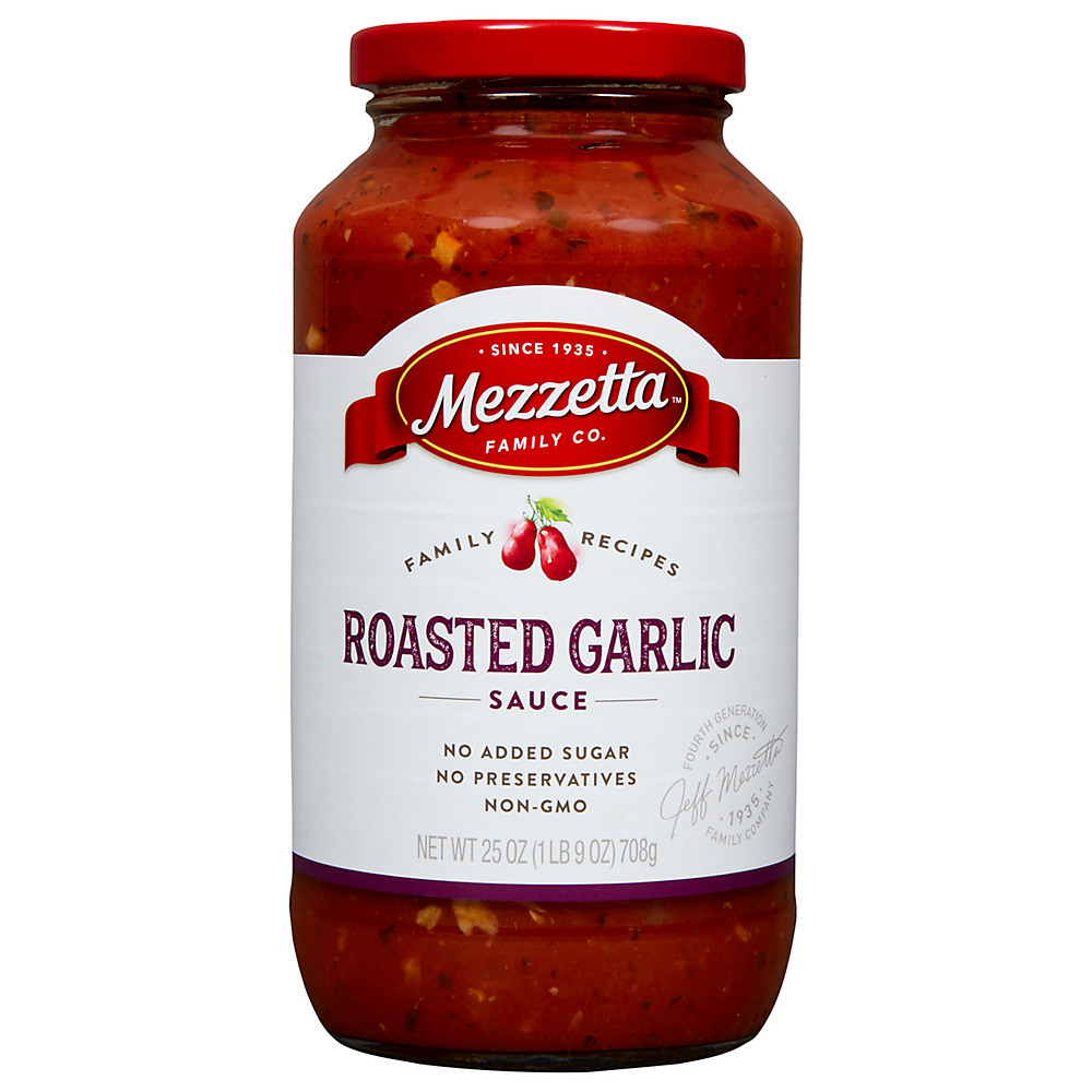 Calories in Mezzetta Roasted Garlic & Caramelized Onions Pasta Sauce, 25 oz