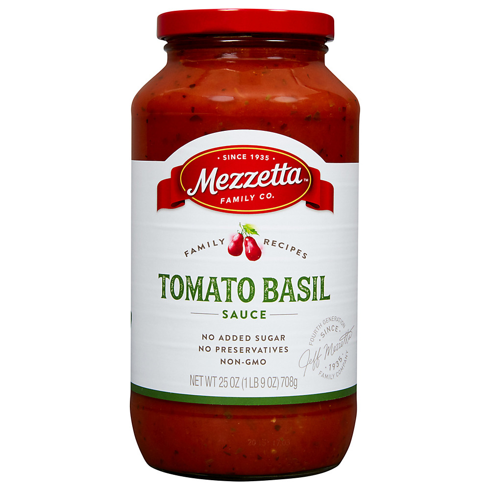 Calories in Mezzetta Tomato Basil Pasta Sauce, 25 oz