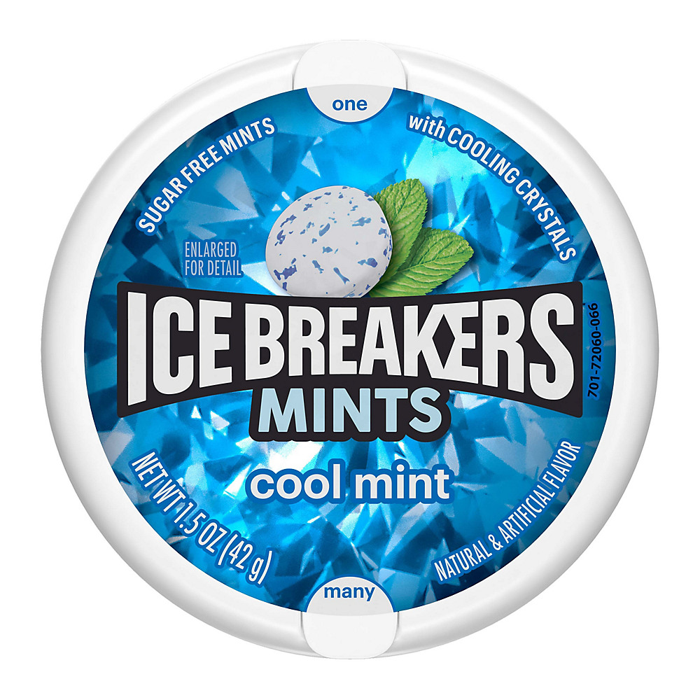 Calories in Ice Breakers Sugar Free Mints in Coolmint, 1.5 oz