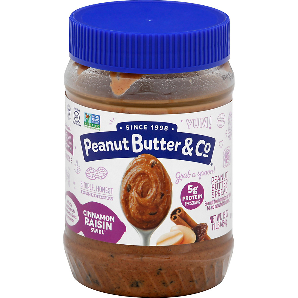 Calories in Peanut Butter & Co. Cinnamon Raisin Swirl Peanut Butter, 16 oz