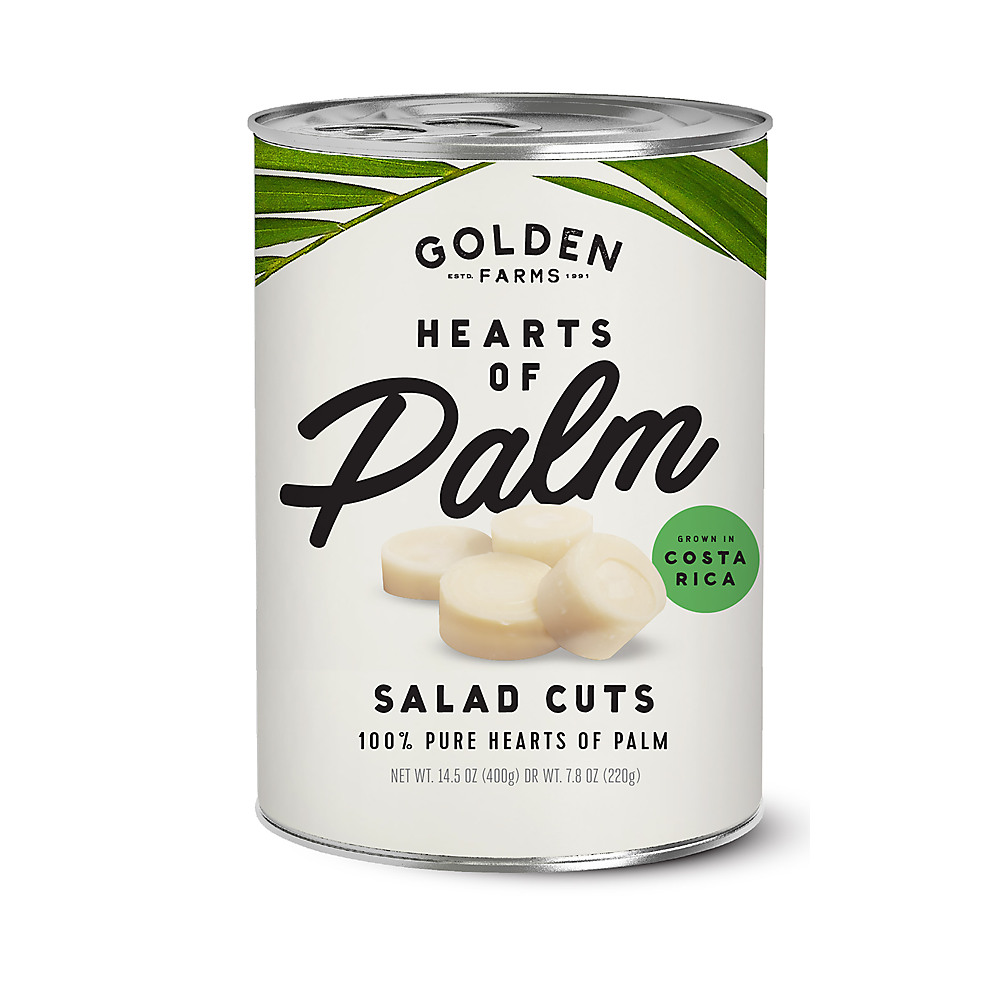 Calories in Golden Farms Hearts of Palm Salad Cuts, 14.5 oz