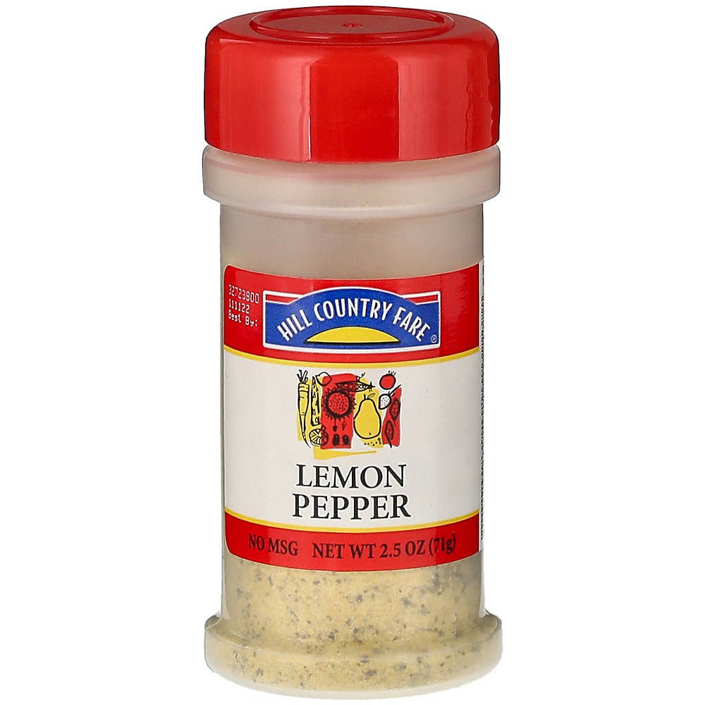 Calories in Hill Country Fare Lemon Pepper, 2.5 oz
