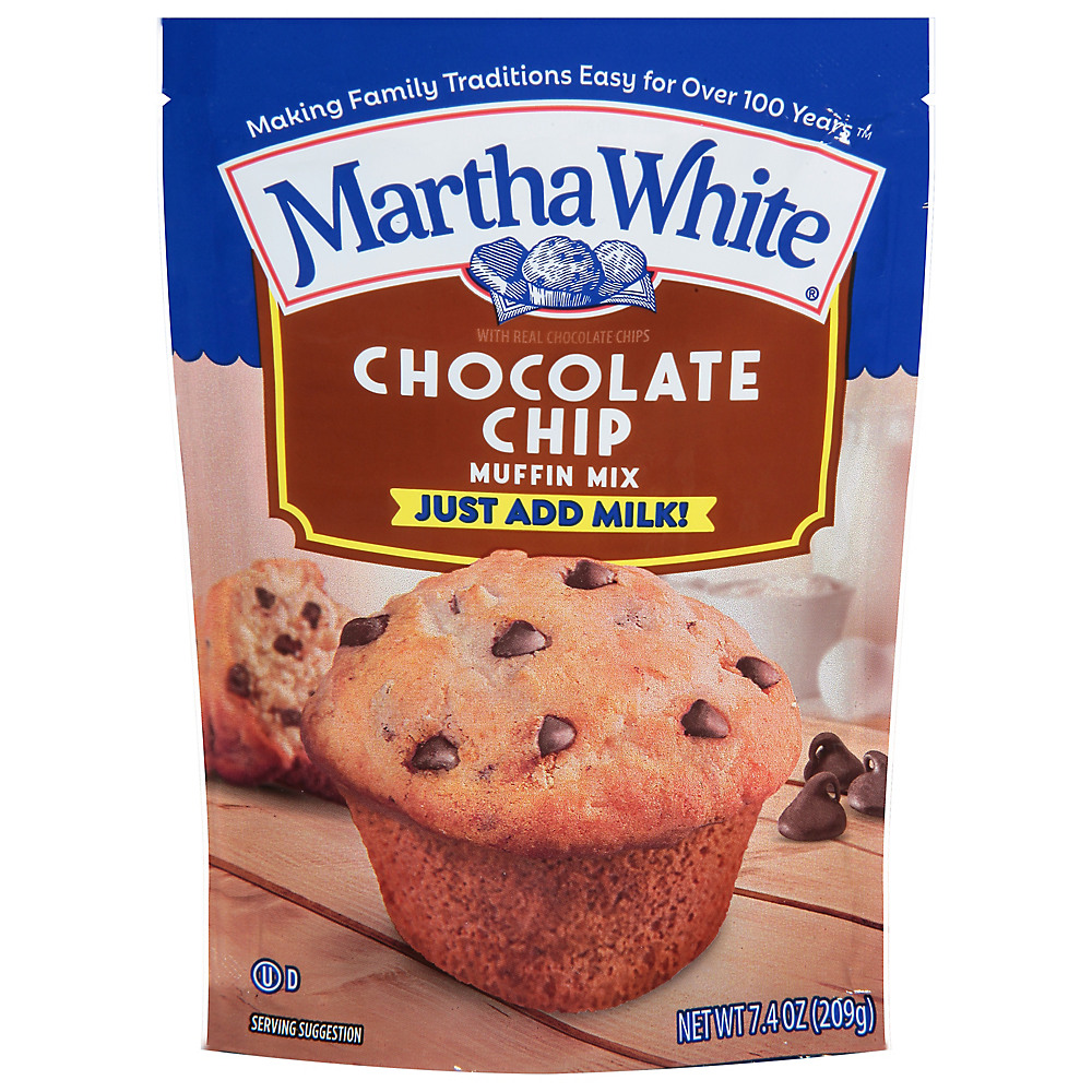 Calories in Martha White Chocolate Chip Muffin Mix, 7.4 oz